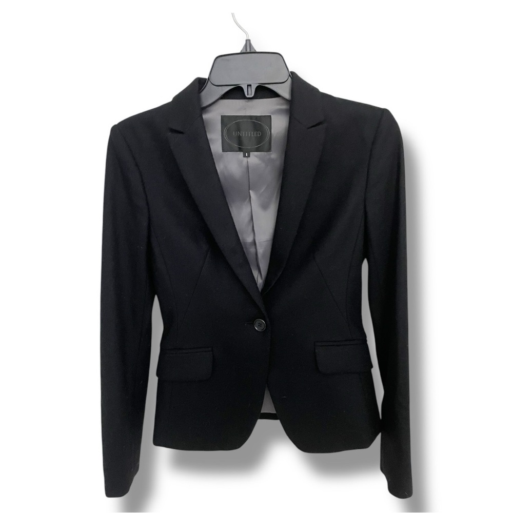 Blazer from Japan “Untitled” upscale quality brand Black Size 1 Lined Pockets